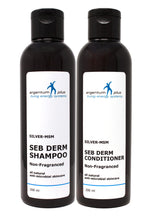 Load image into Gallery viewer, Silver-MSM Seb Derm Hair & Scalp Care Kit Non-Fragranced | For skin prone to seborrheic dermatitis (2 size options)