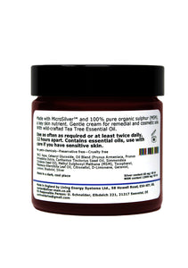 Silver-MSM Cream with Australian Wild Crafted Tea Tree (3 size options)