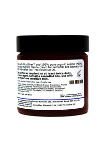 Silver-MSM Cream with Australian Wild Crafted Tea Tree (3 size options)