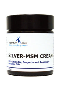 Silver-MSM Cream with Lavender, Fragonia and Rosemary Essential Oils (2 Size Options)