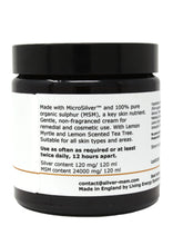 Load image into Gallery viewer, Silver-MSM Cream with Lemon Myrtle (4 size options)
