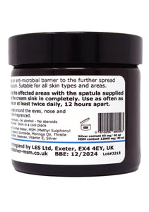 Silver-MSM Mollu-Skin Barrier Cream Non-Fragranced (2 size options)