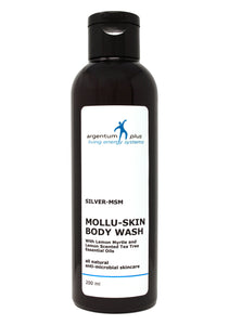 Silver-MSM Mollu-Skin Body Wash with Lemon Myrtle (2 size options)