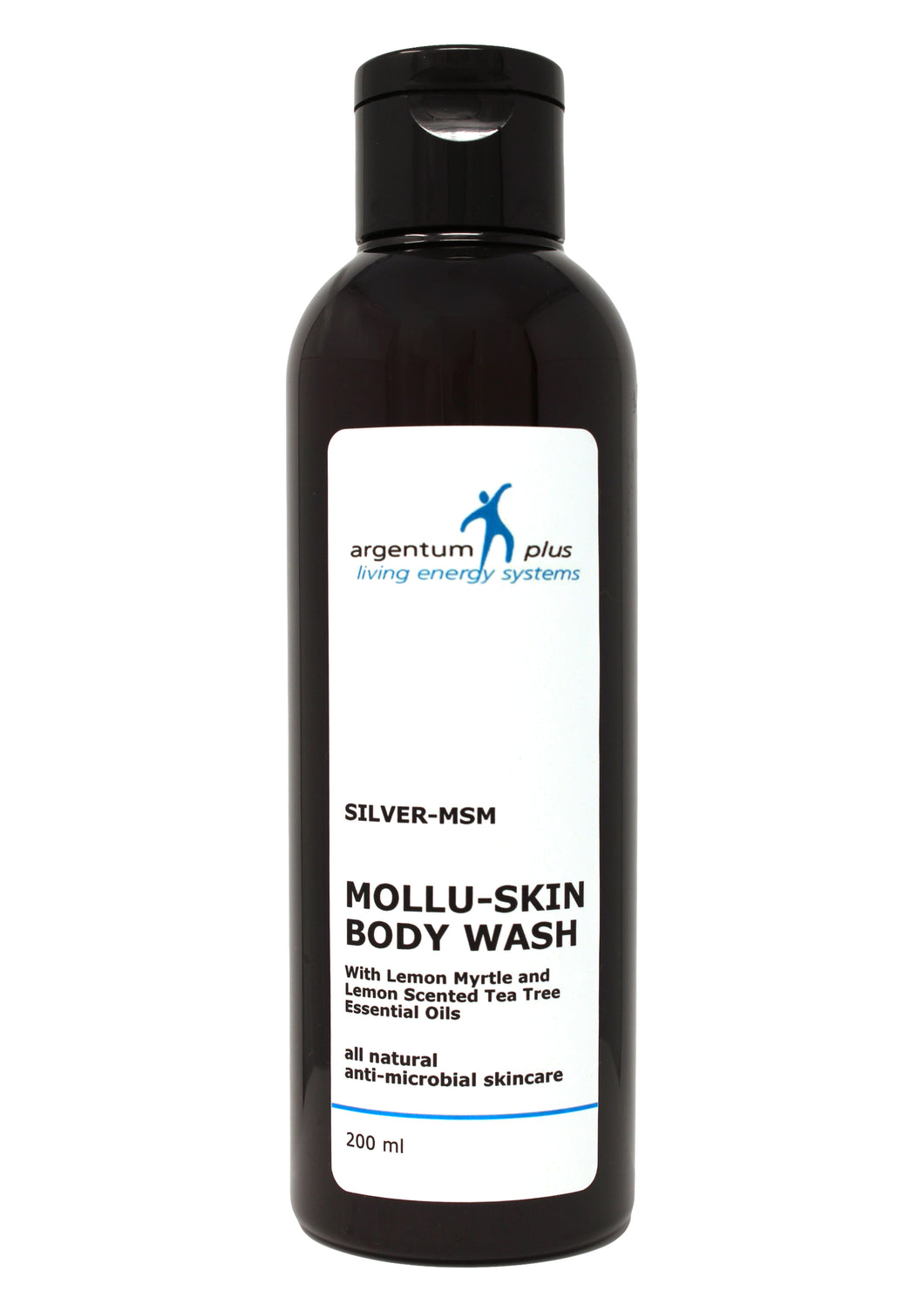 Silver-MSM Mollu-Skin Body Wash with Lemon Myrtle (2 size options)