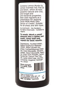 Silver-MSM Mollu-Skin Body Wash with Lemon Myrtle (2 size options)