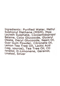 Silver-MSM Seb Derm Shower Gel and Body Wash with Australian Tea Tree (2 size options)