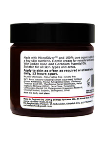 Silver-MSM Cream with Indian Rose and Geranium Essential Oils (2 size options)