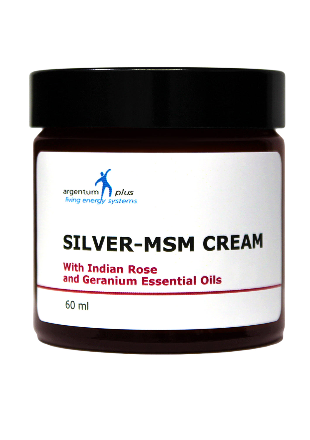 Silver-MSM Cream with Indian Rose and Geranium Essential Oils (2 size options)