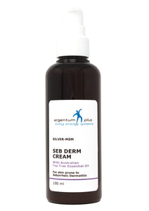 Silver-MSM Seb Derm Cream with Australian Tea Tree | For skin prone to seborrheic dermatitis