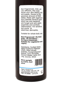Silver-MSM Seb Derm Soap Non-Fragranced | For skin prone to seborrheic dermatitis (2 size options)