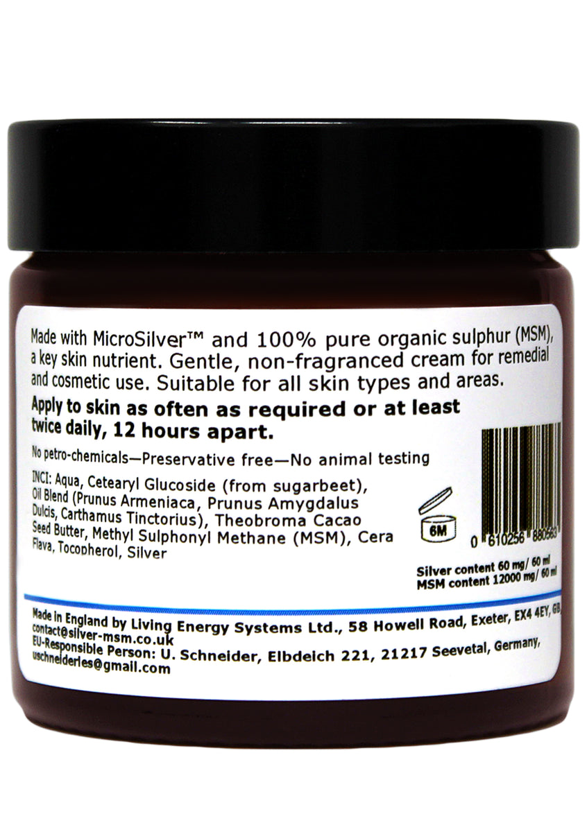 Silver-MSM Cream (4 size options)