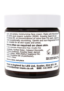 Silver-MSM Face Cream Non-Fragranced (2 size options)