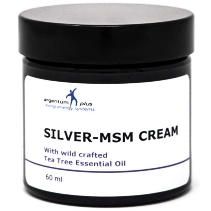 Silver-MSM Cream with Wild Crafted Tea Tree (3 size options)