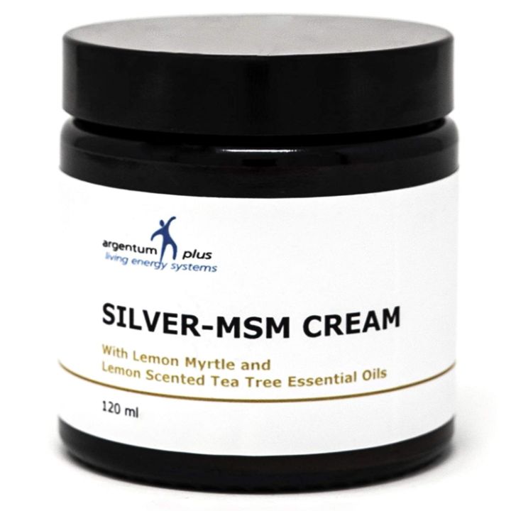 Silver-MSM Cream with Lemon Myrtle (4 size options)