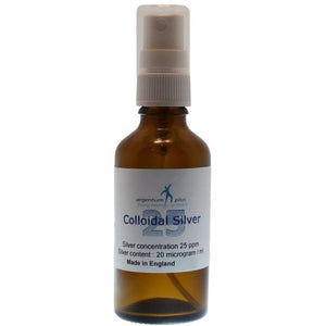 argentum plus Colloidal Silver 25ppm (50ml) (2 dispenser options)