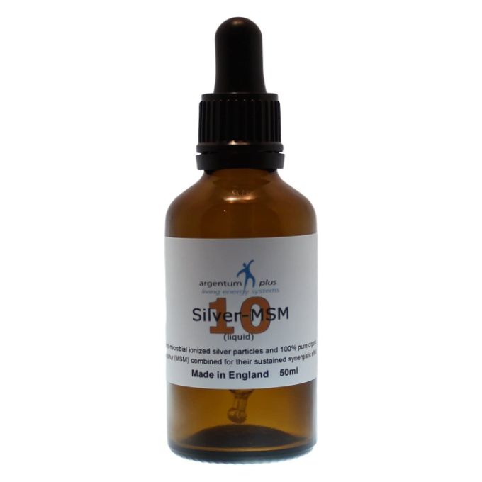 argentum plus Silver-MSM Liquid 10ppm (50ml) (2 dispenser options)