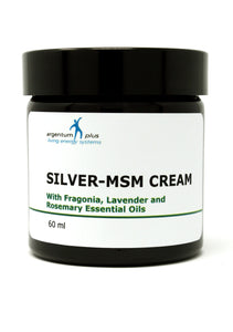 Silver-MSM Cream with Fragonia, Lavender and Rosemary (3 size options)